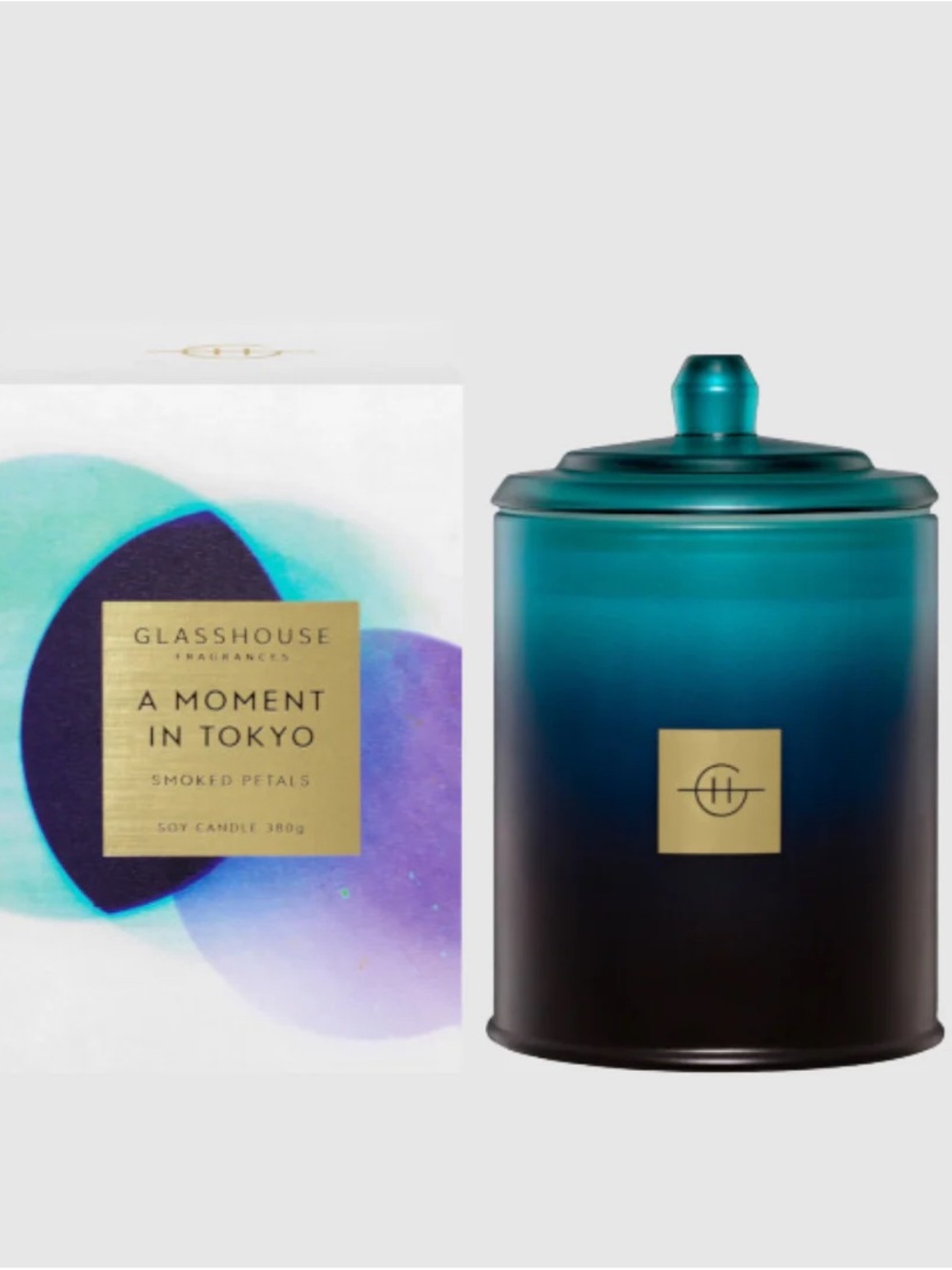 New Glasshouse Fragrances Limited A Moment in Tokyo Smoked Petals Soy Candle